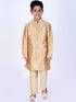 Boys Gold-Toned Solid Pyjama